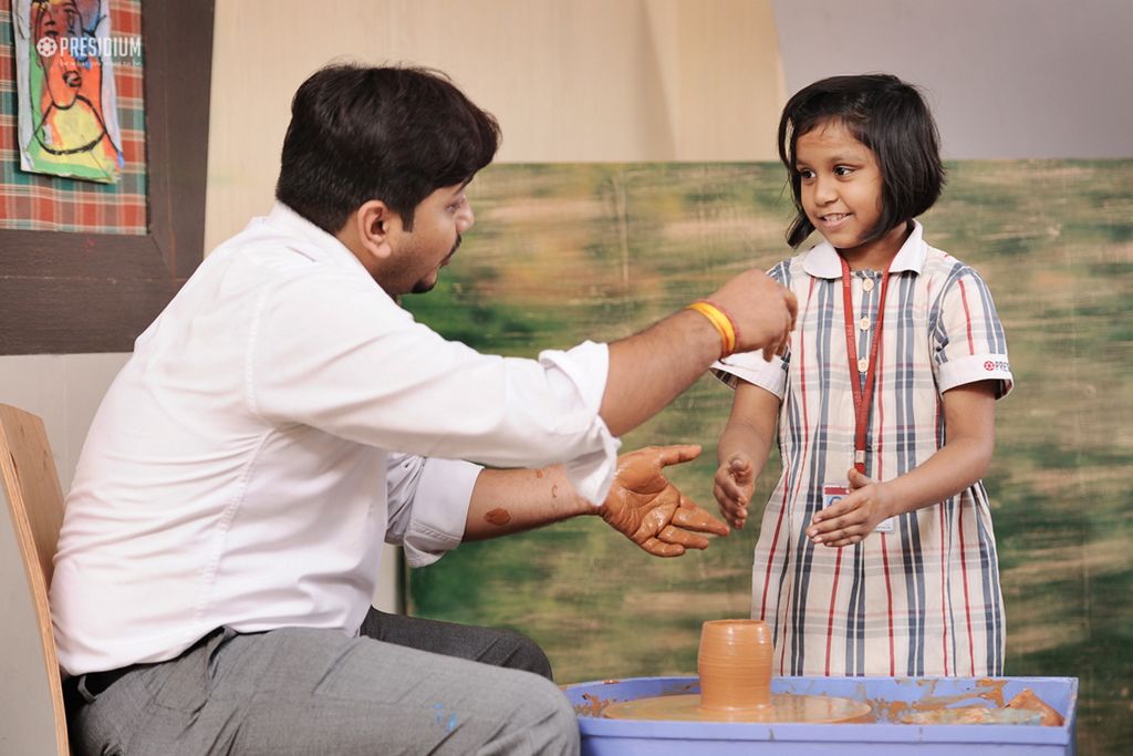 Presidium Gurgaon-57, PLAY WITH CLAY: LITTLE PRESIDIANS RELISH A POTTERY ADVENTURE