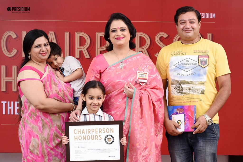 Presidium Indirapuram, CHAIRPERSON HONOURS: CELEBRATING STUDENT EXCELLENCE