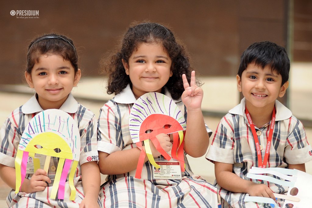 Presidium Indirapuram, MASK MAKING: PROMOTING ARTISTIC EXCELLENCE IN LITTLE PRESIDIANS