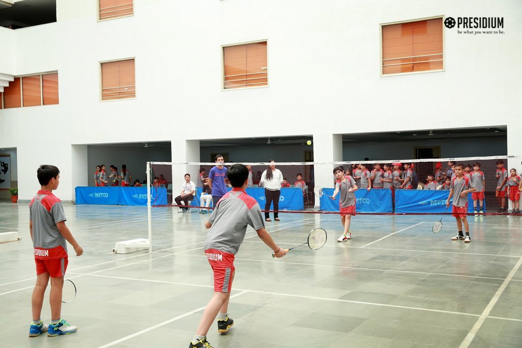 Presidium Rajnagar, PRESIDIANS EXHIBIT THEIR TALENT AT BADMINTON TOURNAMENT