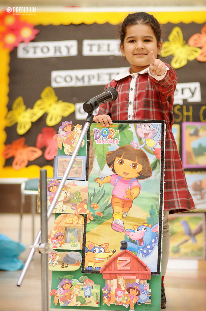 Presidium Indirapuram, LITTLE PRESIDIANS SHOWCASE THEIR CREATIVITY WITH STORYTELLING