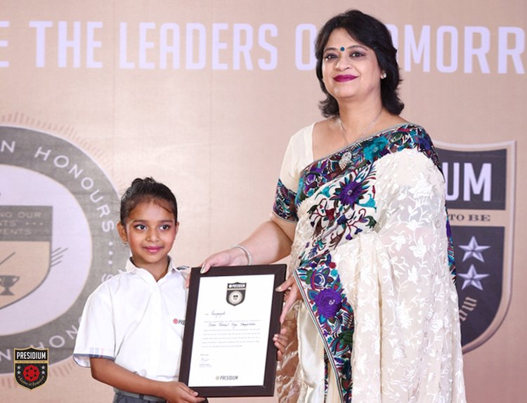 Presidium Indirapuram, PRESIDIUM’S YOUNG ACHIEVERS ACKNOWLEDGED AT CHAIRPERSON HONOURS-A GRAND CEREMONY