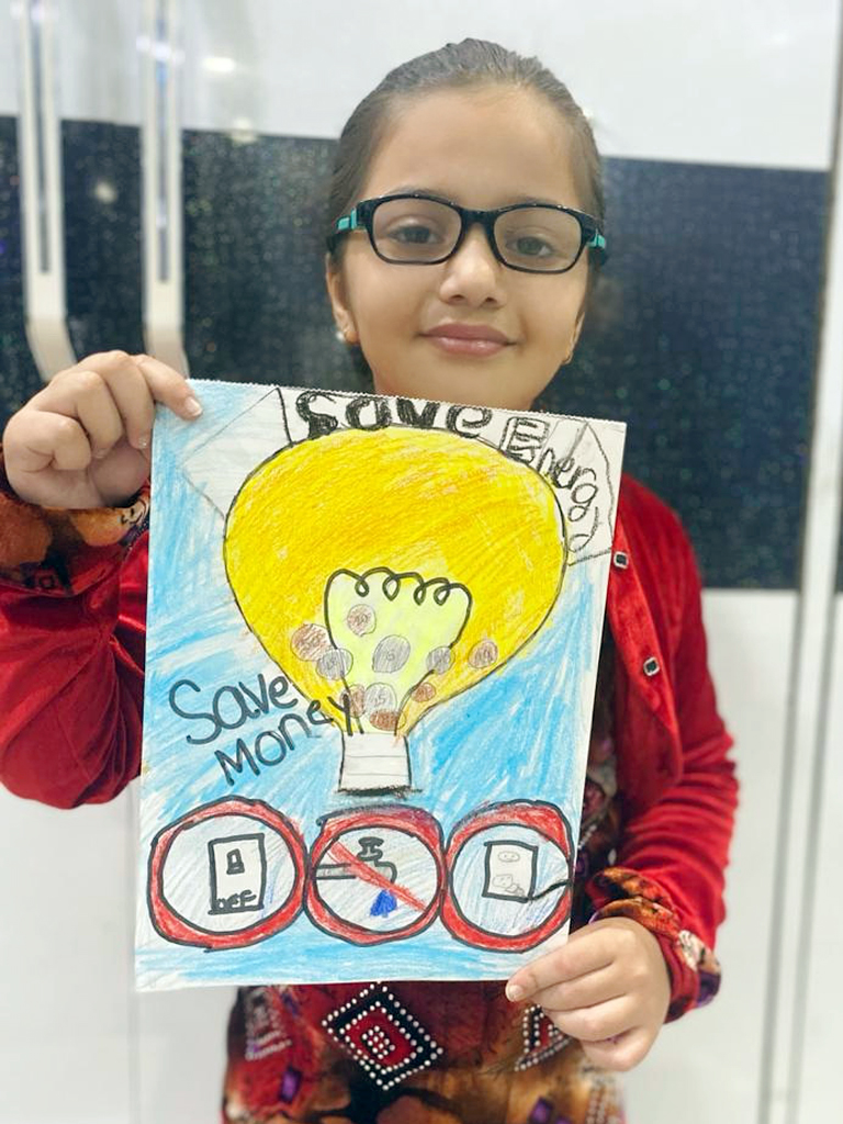 Presidium Indirapuram, STUDENTS MARK NATIONAL ENERGY CONSERVATION DAY WITH POSTER MAKING