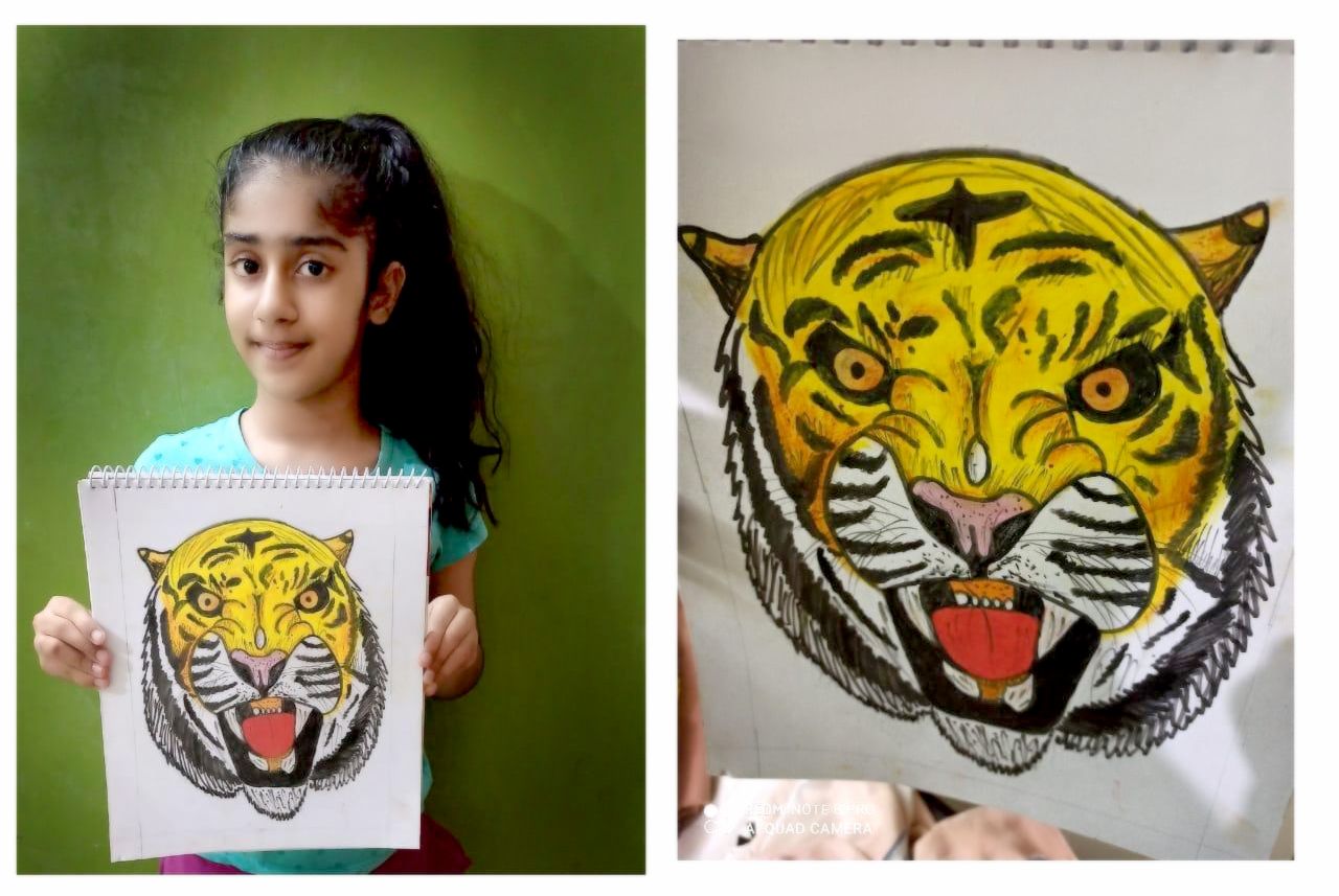 Presidium Pitampura, GLOBAL TIGER DAY: STUDENTS PLEDGE TO SAVE THE LORD OF THE JUNGLE!