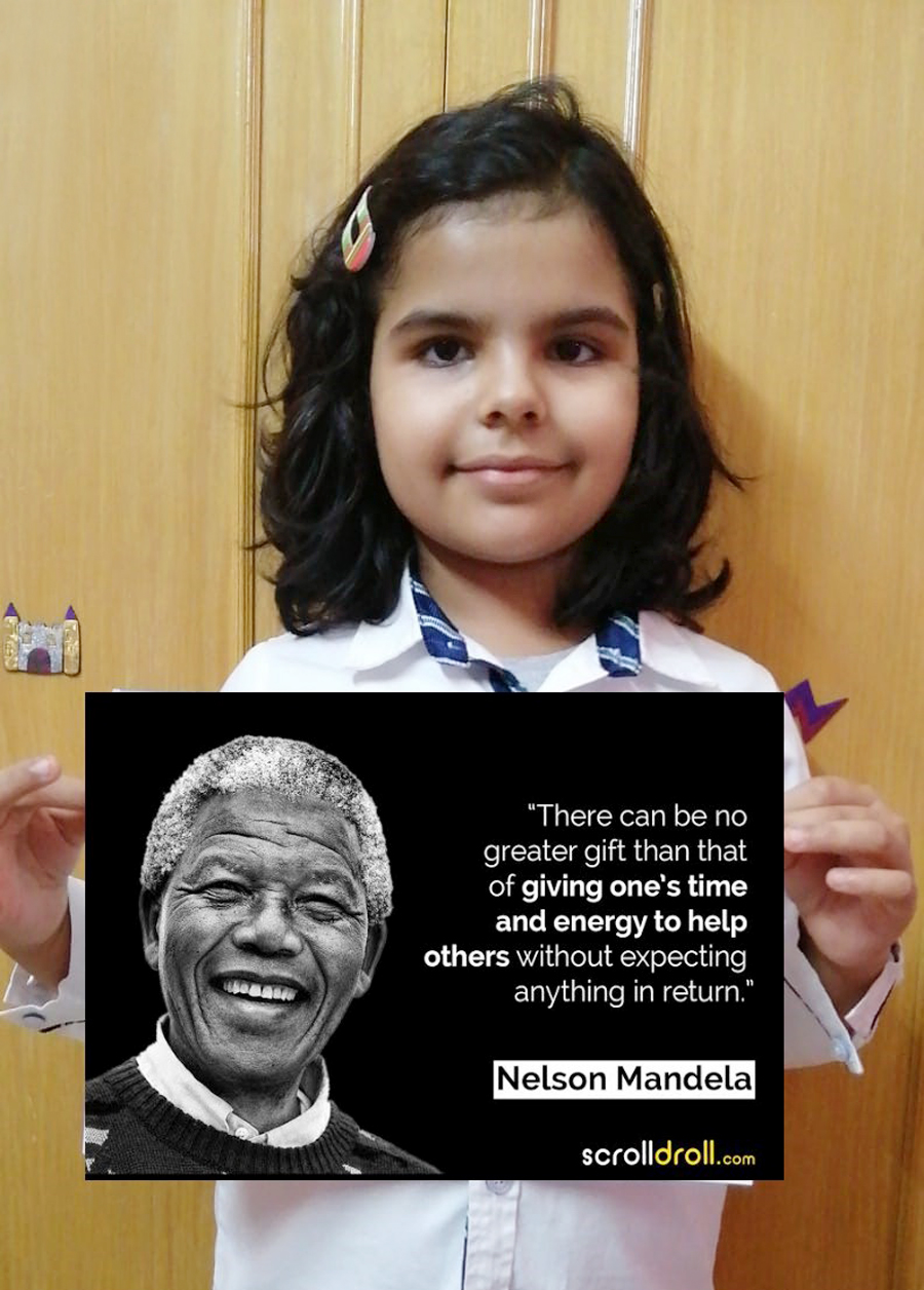 Presidium Dwarka-6, PRESIDIANS REMEMBER THE TEACHINGS OF NELSON MANDELA