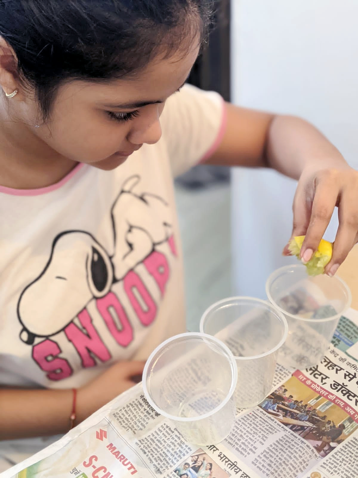 Presidium Indirapuram, STUDENTS PERFORM THE ACID BASE TEST WITH NATURAL INDICATORS