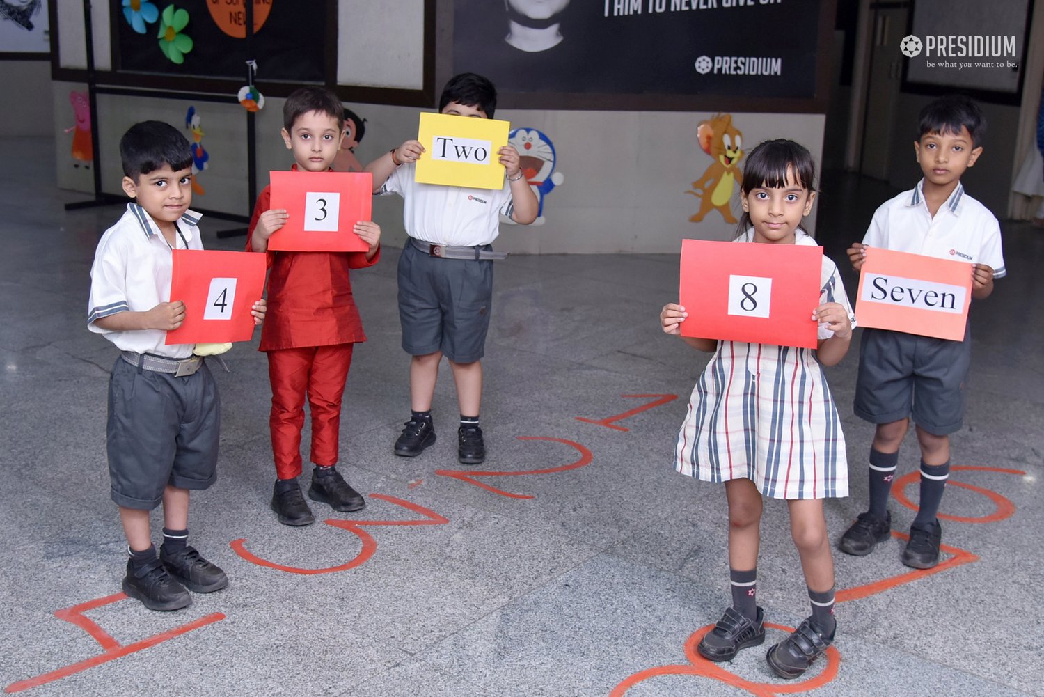 Presidium Gurgaon-57, YOUNG MINDS UNDERSTAND THE CONCEPT OF NUMBER NAMES