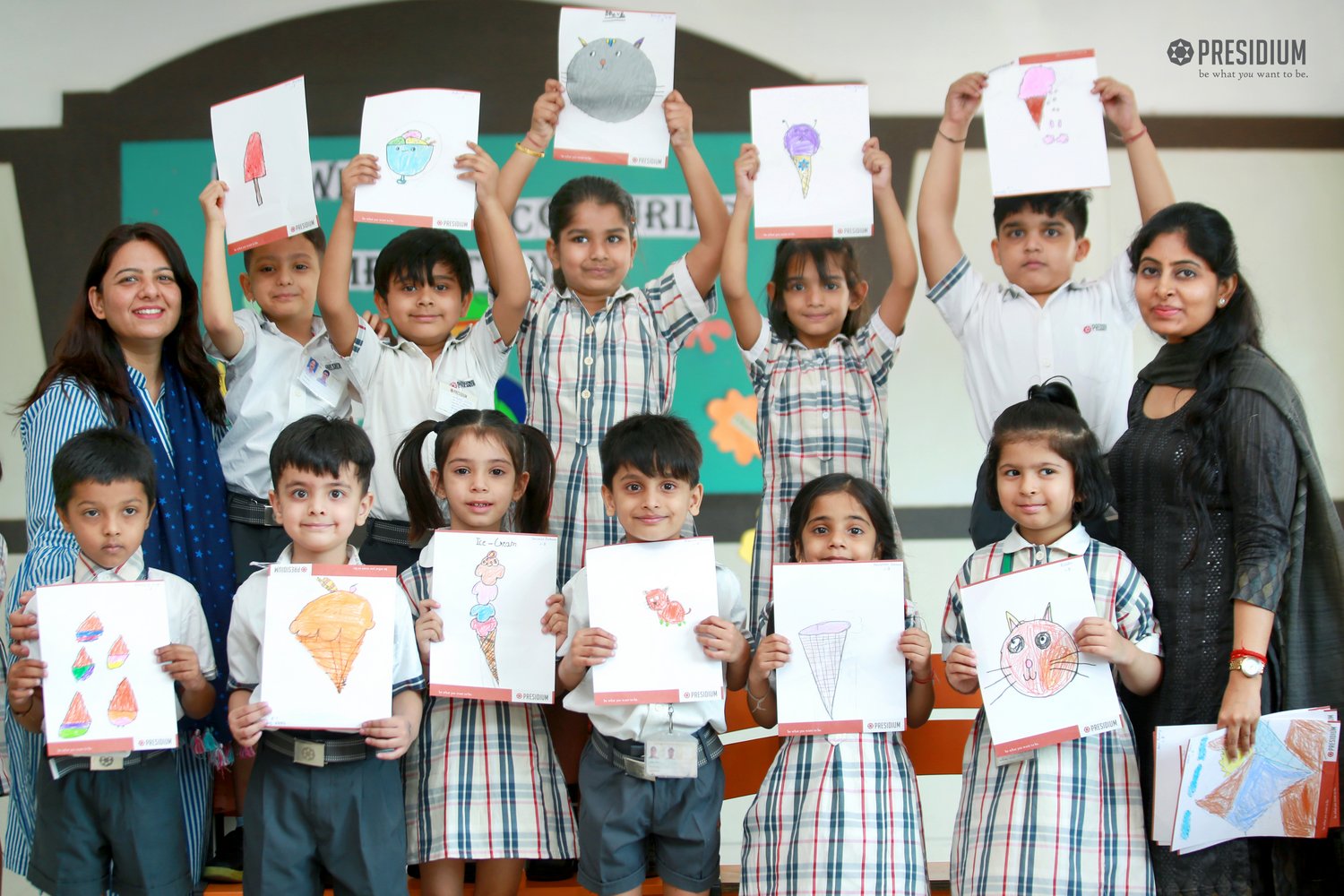 Presidium Rajnagar, STUDENTS SHOWCASE THEIR CREATIVE FLAIR & ARTISTIC SKILLS