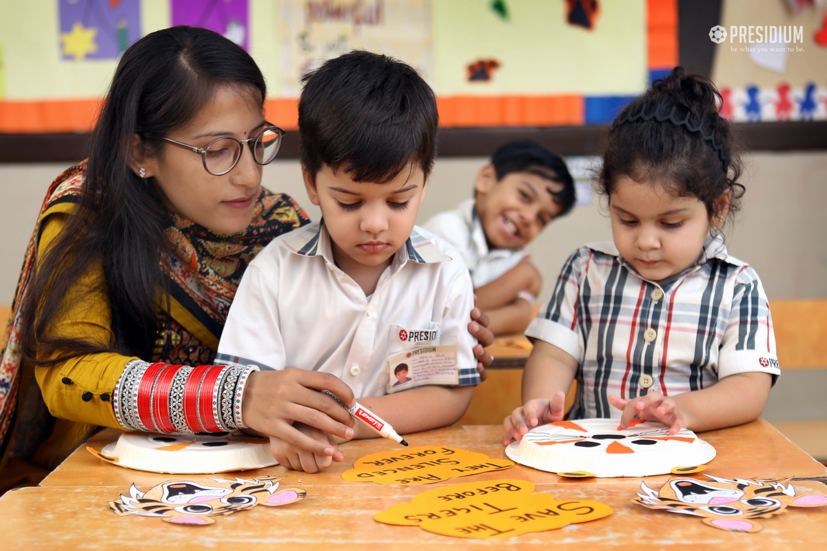 Presidium Indirapuram, INTERNATIONAL TIGER DAY: SAVE THE ROAR OF THE JUNGLE! 