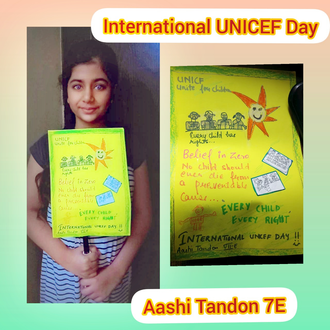 Presidium Indirapuram, STUDENTS CELEBRATE UNICEF DAY WITH HANDFUL OF ACTIVITIES