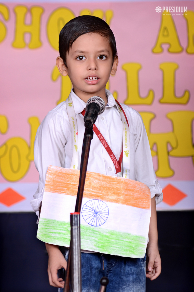 Presidium Vivek Vihar, LITTLE PRESIDIANS BECOME GOOD COMMUNICATORS WITH SHOW & TELL