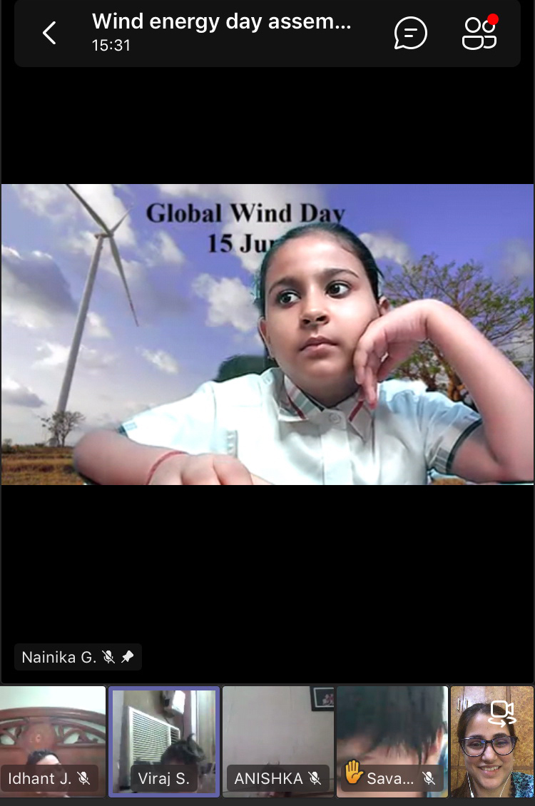 Presidium Vivek Vihar, PRESIDIANS MARK WORLD WIND DAY WITH SPECIAL ASSEMBLY!