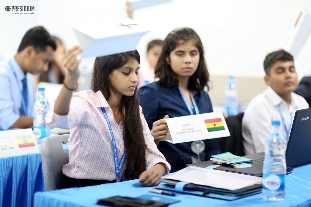 Presidium Gurgaon-57, STUDENTS OF PRESIDIUM GURGAON DAZZLE AT THE PMUN 2017 CONFERENCE