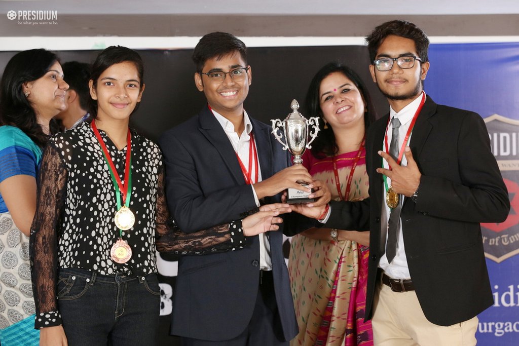 Presidium Gurgaon-57,  WISE DEBATERS OF PRESIDIUM GURGAON QUALIFY FOR NATIONAL MAHABEHES