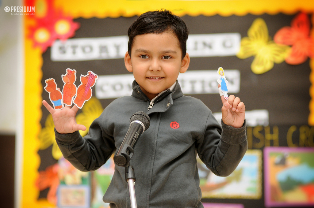 Presidium Indirapuram, LITTLE PRESIDIANS SHOWCASE THEIR CREATIVITY WITH STORYTELLING