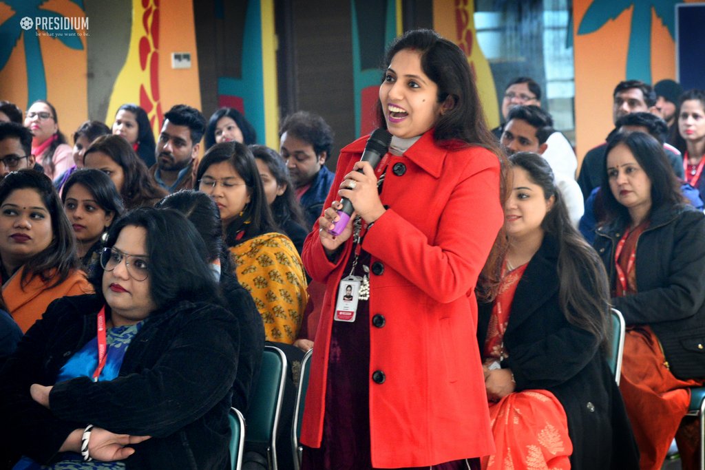 Presidium Rajnagar, TEACHERS LEARN ABOUT THE 'POWER OF BEING' WITH MRS. SUDHA GUPTA