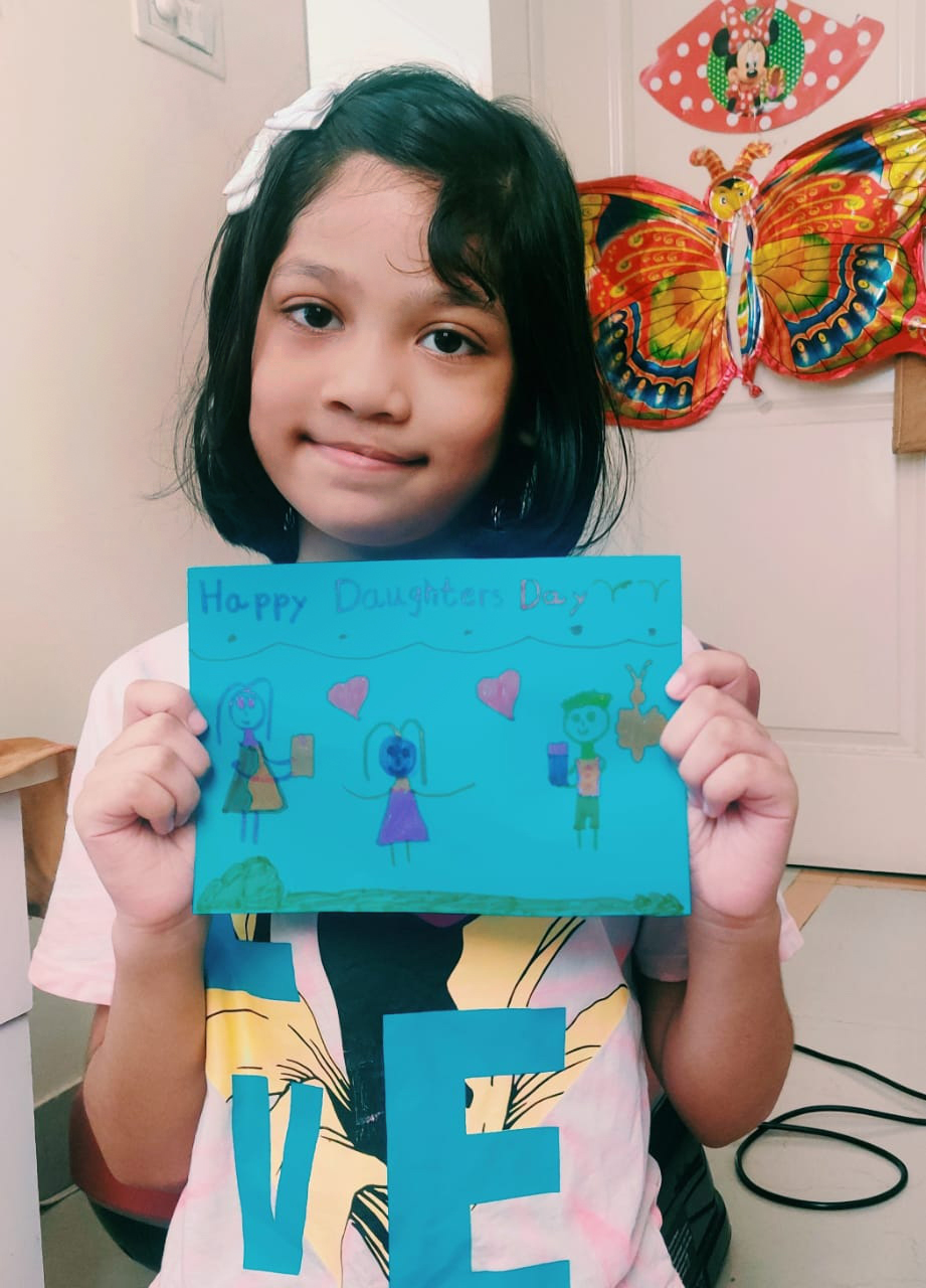 Presidium Gurgaon-57, STUDENTS CELEBRATE DAUGHTER’S DAY WITH A CARD MAKING ACTIVITY Presidium Gurgaon-57, STUDENTS CELEBRATE DAUGHTER’S DAY WITH A CARD MAKING ACTIVITY