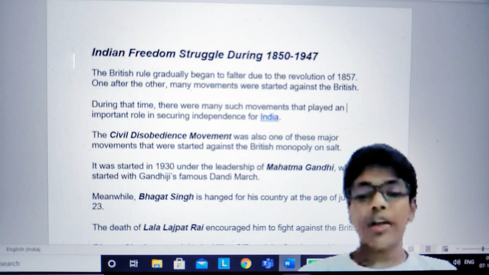 Presidium Indirapuram, STUDENTS ENHANCE THEIR KNOWLEDGE OF INDIA’S FREEDOM STRUGGLE