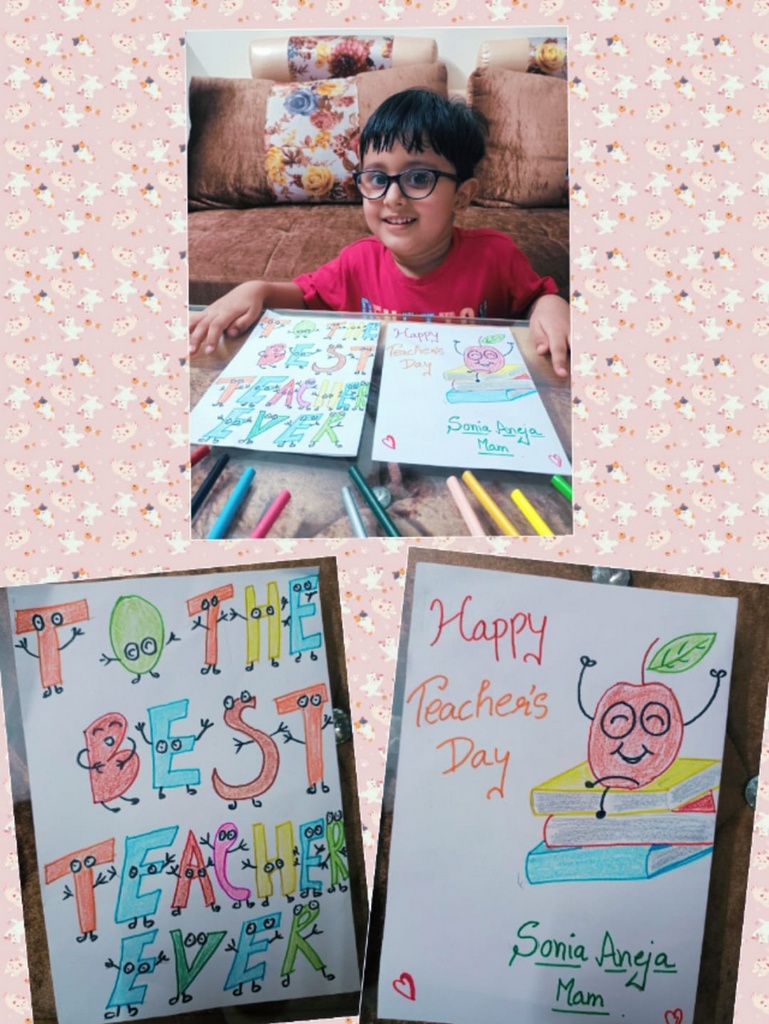 Presidium Rajnagar, PRESIDIANS MAKE LOVELY CARDS FOR THEIR TEACHERS ON TEACHER’S DAY