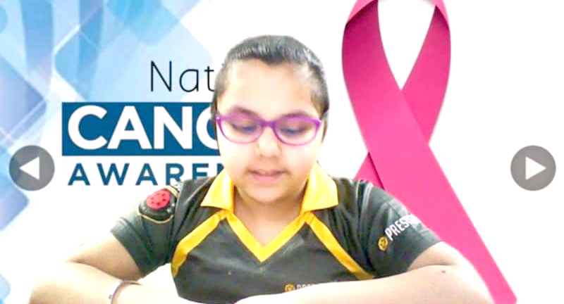 Presidium Vivek Vihar, STUDENTS OBSERVE WORLD CANCER DAY WITH A HANDFUL OF ACTIVITIES Presidium Vivek Vihar, STUDENTS OBSERVE WORLD CANCER DAY WITH A HANDFUL OF ACTIVITIES