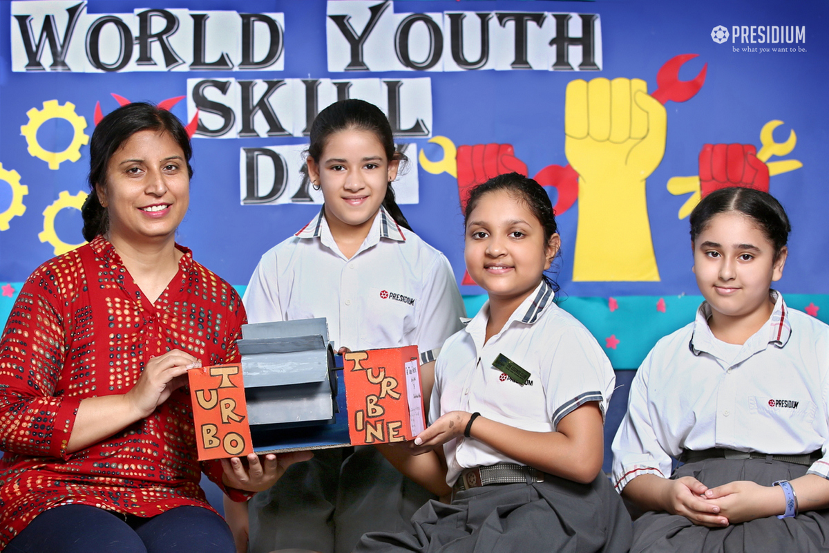 Presidium Punjabi Bagh, STUDENTS MARK WORLD YOUTH SKILLS DAY WITH A SPECIAL ASSEMBLY