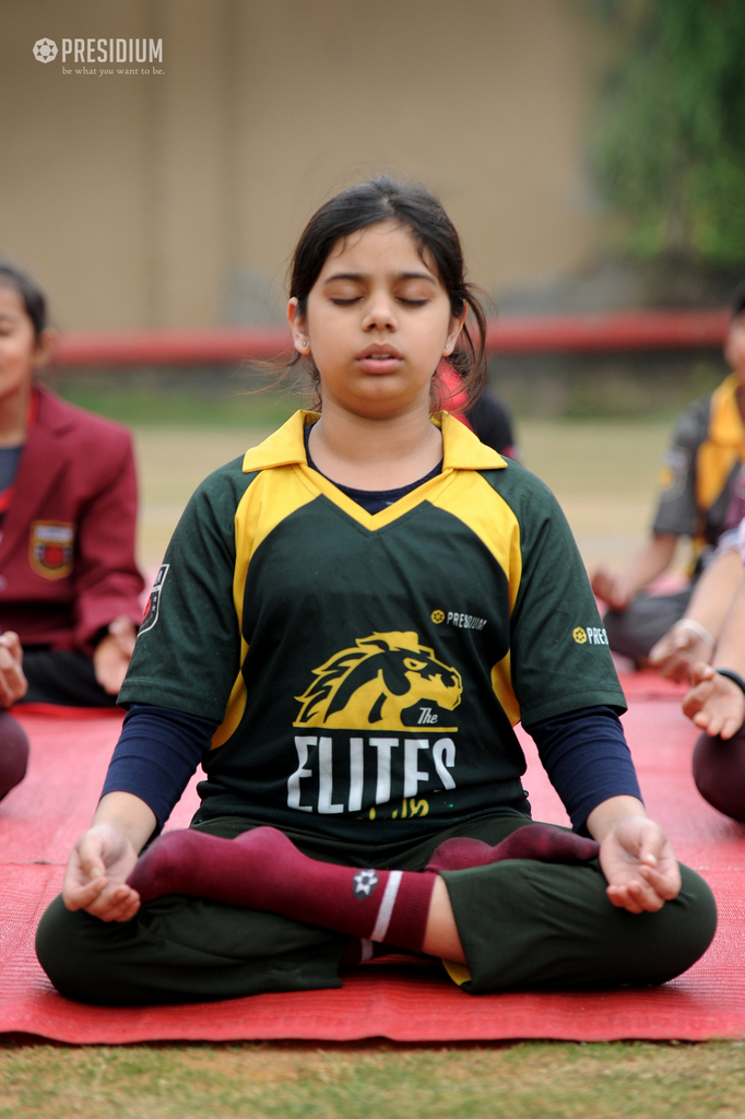 Presidium Gurgaon-57, A RELAXING YOGA AND MEDITATION SESSION FOR PRESIDIANS