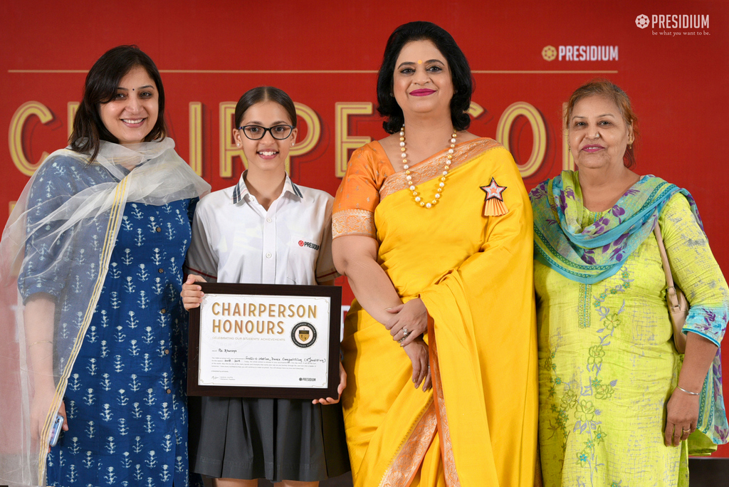 Presidium Indirapuram, RECOGNISING ACHIEVEMENTS OF FUTURE LEADERS AT CHAIRPERSON HONOURS