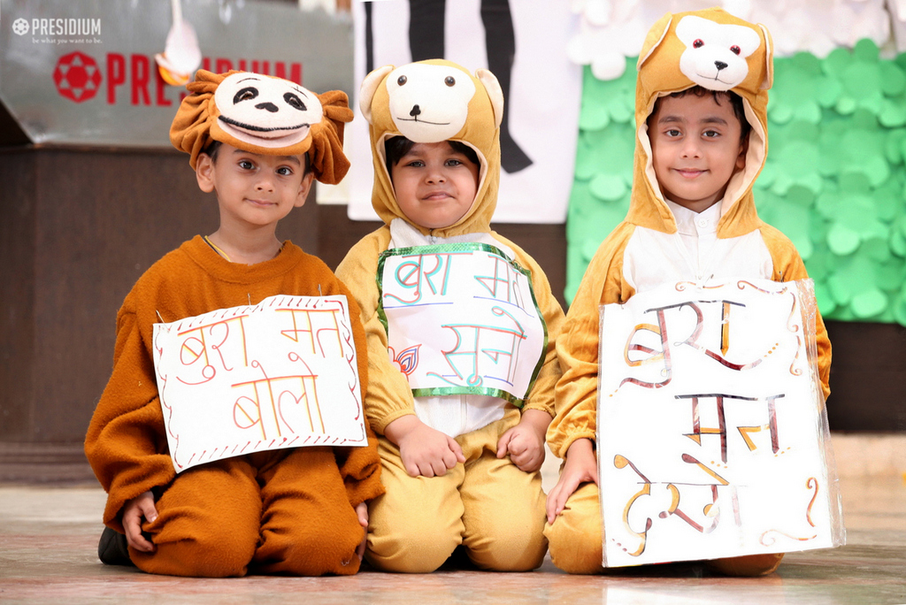 Presidium Indirapuram, YOUNG PRESIDIANS SALUTE 'BAPU' ON THE OCCASION OF GANDHI JAYANTI