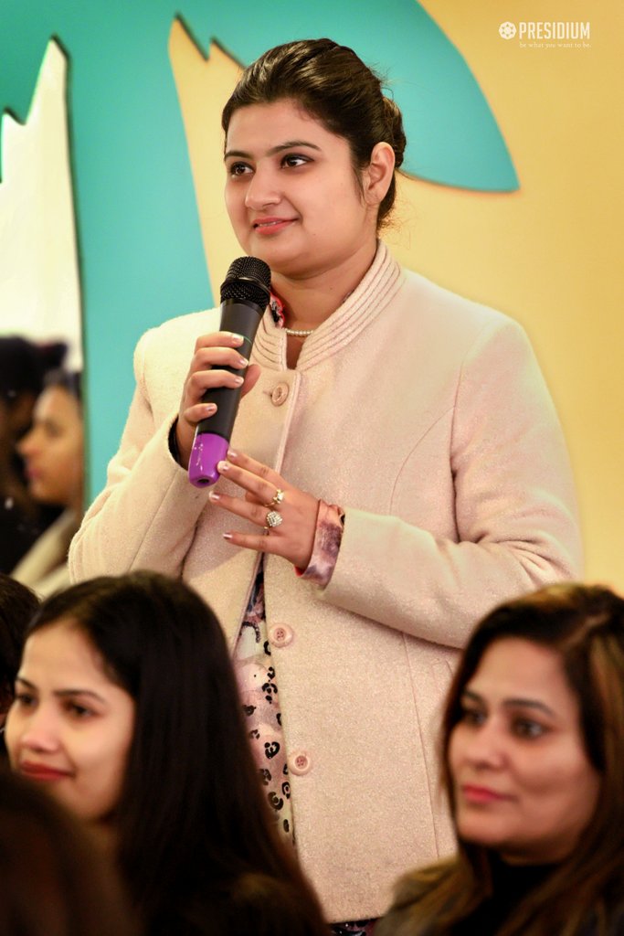 Presidium Rajnagar, TEACHERS LEARN ABOUT THE 'POWER OF BEING' WITH MRS. SUDHA GUPTA