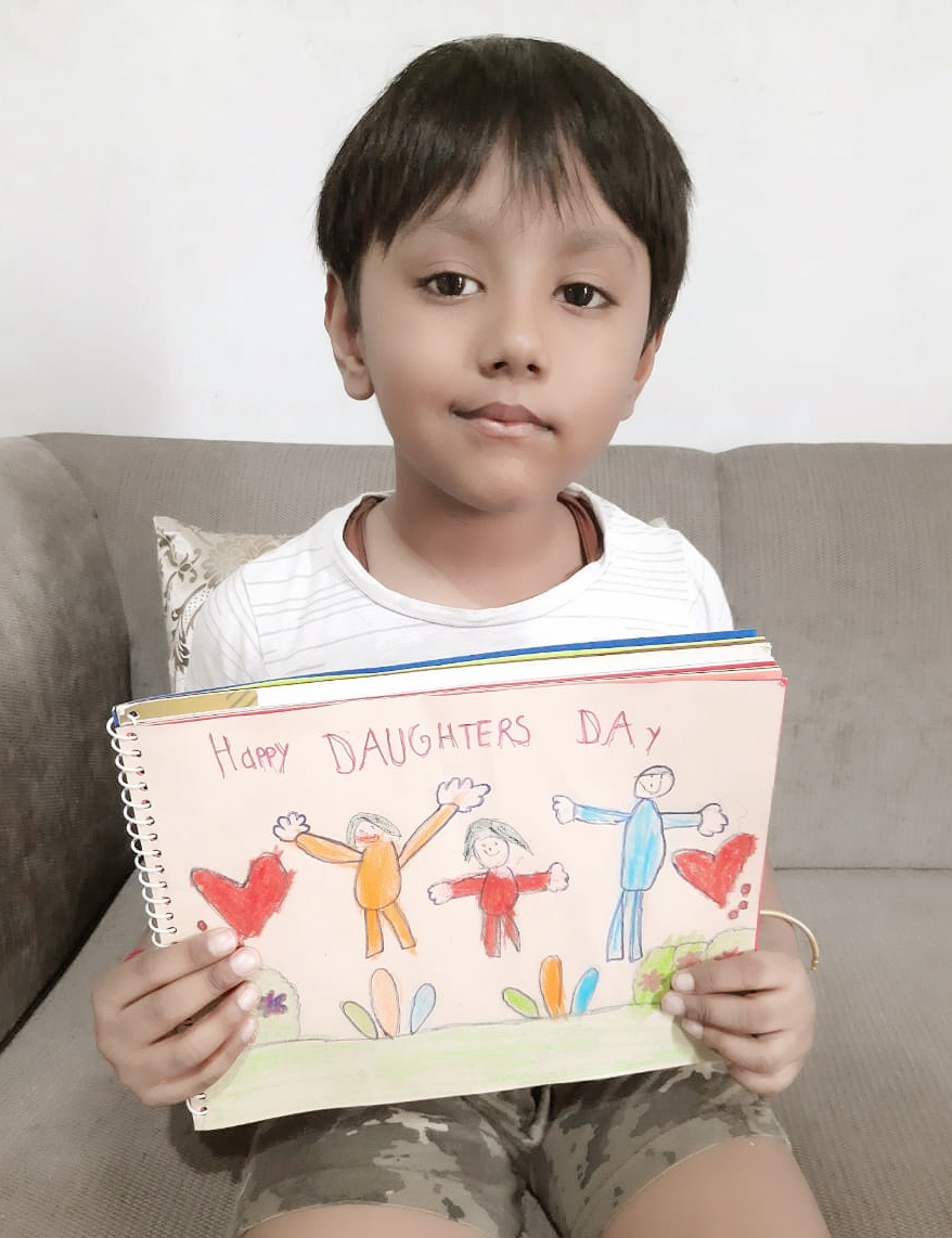 Presidium Gurgaon-57, STUDENTS CELEBRATE DAUGHTER’S DAY WITH A CARD MAKING ACTIVITY Presidium Gurgaon-57, STUDENTS CELEBRATE DAUGHTER’S DAY WITH A CARD MAKING ACTIVITY