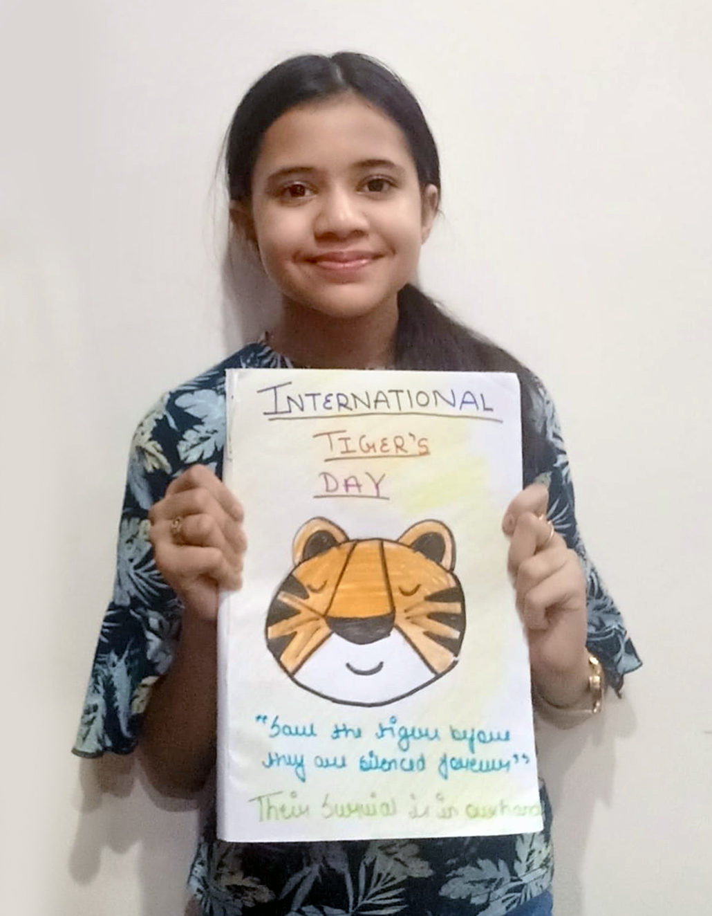 Presidium Rajnagar, SAVE TIGERS TO ENSURE THE SURVIVAL OF HUMAN RACE!