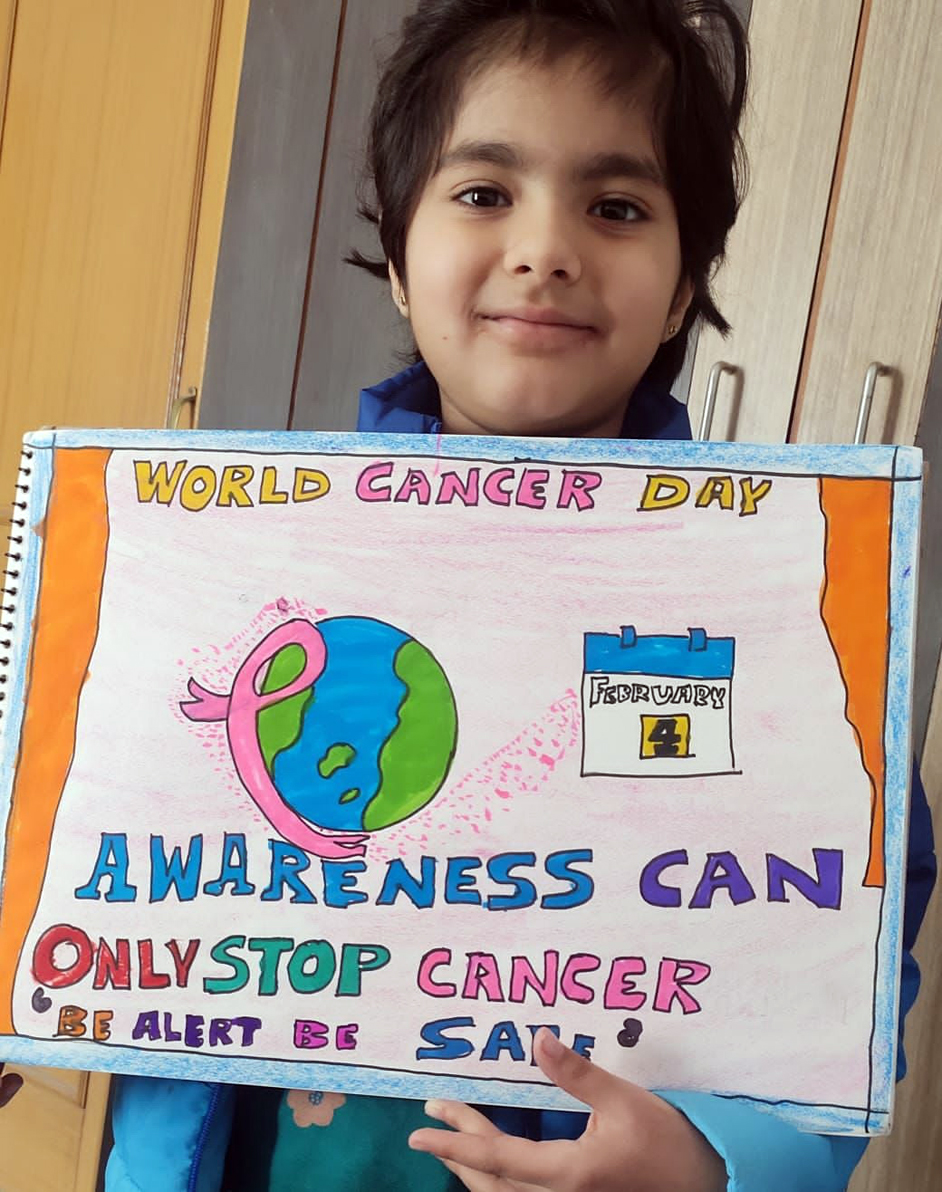 Presidium Indirapuram, PRESIDIANS CONDUCT A SPECIAL ASSEMBLY ON WORLD CANCER DAY