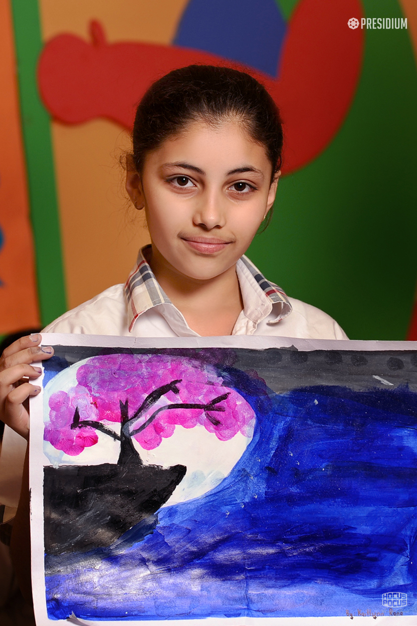 Presidium Pitampura, STUDENTS SHOWCASE THEIR ARTISTIC TALENT WITH ON THE SPOT PAINTING