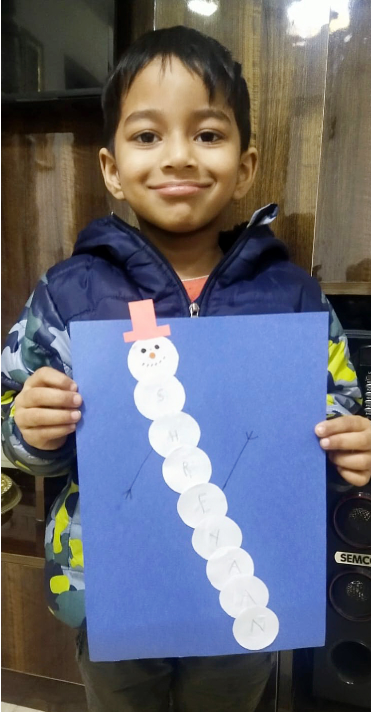 Presidium Rajnagar, STUDENTS PARTICIPATE IN SNOWMAN ACTIVITY WITH ARDOUR