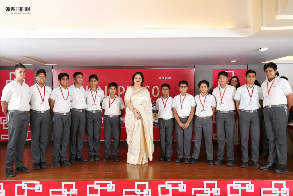 Presidium Gurgaon-57, SUDHA MA'AM HONOURS YOUNG ACHIEVERS OF PRESIDIUM GURGAON