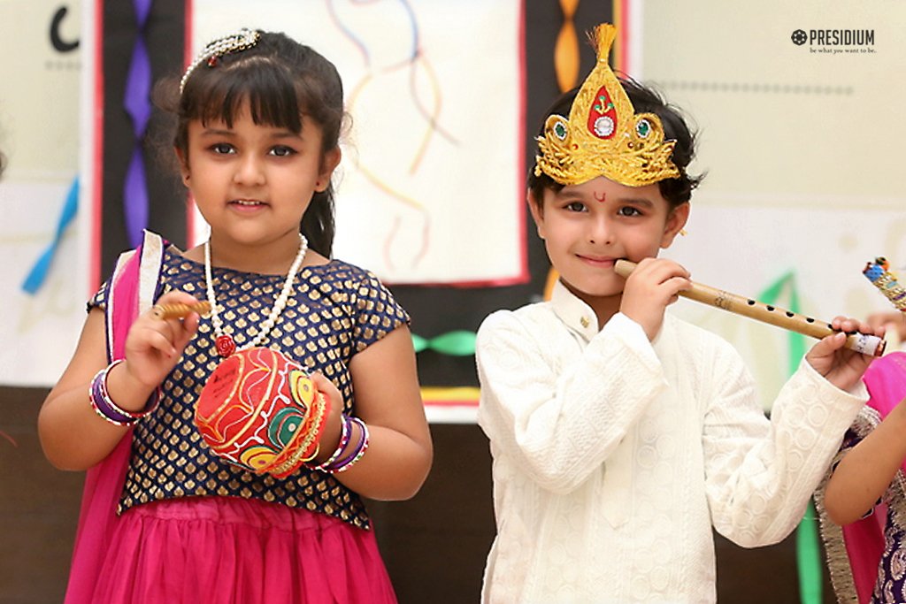 Presidium Indirapuram, HEAVENLY JANMASHTAMI CELEBRATIONS BY THE EXCITED PRE-PRIMARY WING Presidium Indirapuram, HEAVENLY JANMASHTAMI CELEBRATIONS BY THE EXCITED PRE-PRIMARY WING