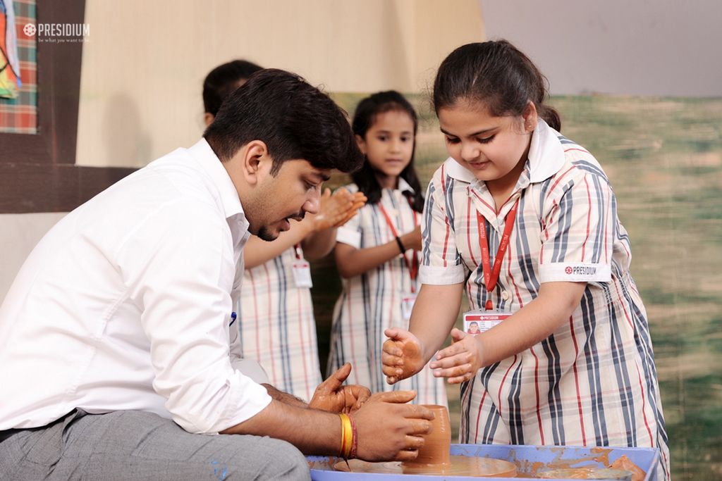 Presidium Gurgaon-57, PLAY WITH CLAY: LITTLE PRESIDIANS RELISH A POTTERY ADVENTURE