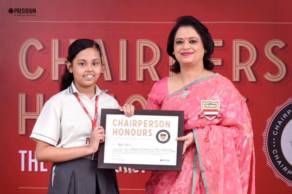 Presidium Indirapuram, CHAIRPERSON HONOURS: CELEBRATING STUDENT EXCELLENCE