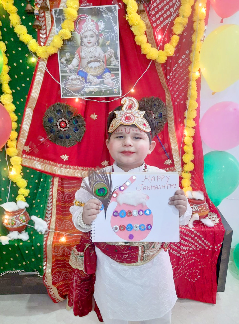 Presidium Punjabi Bagh, PRESIDIANS JOYFULLY SING KRISHNA SHLOKAS TO CELEBRATE JANMASHTAMI