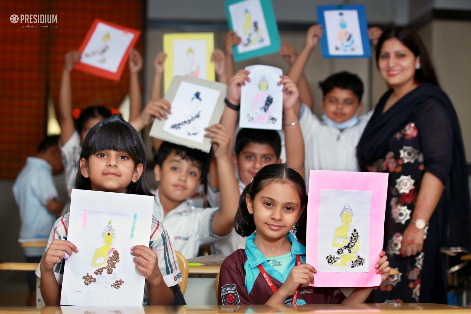 Presidium Indirapuram, STUDENTS LEARN  FROM THE NOBLE TEACHINGS OF LORD BUDDHA