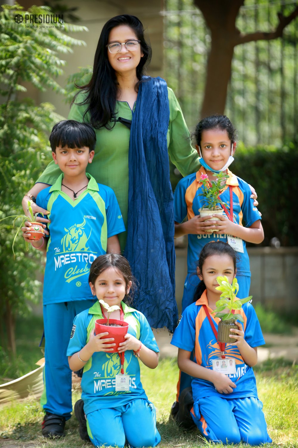 Presidium Indirapuram, PRESIDIANS CELEBRATE EARTH DAY WITH A PLEDGE TO SAVE ENVIRONMENT! 