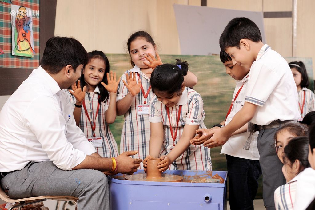 Presidium Gurgaon-57, PLAY WITH CLAY: LITTLE PRESIDIANS RELISH A POTTERY ADVENTURE