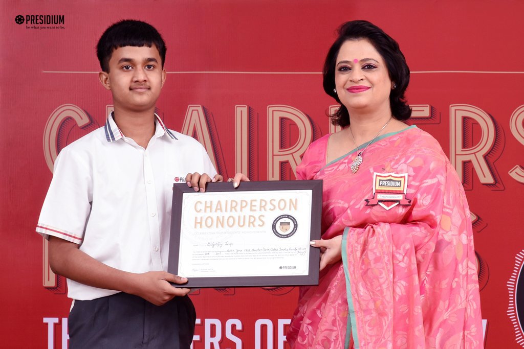 Presidium Indirapuram, CHAIRPERSON HONOURS: CELEBRATING STUDENT EXCELLENCE