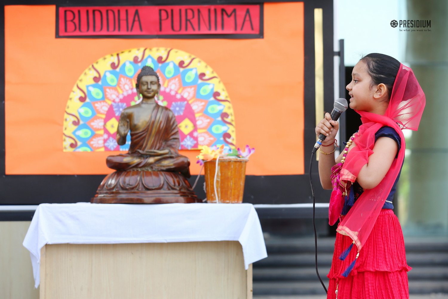 Presidium Gurgaon-57, BUDDHA PURNIMA: STUDENTS SPREAD MESSAGE OF UNIVERSAL BROTHERHOOD