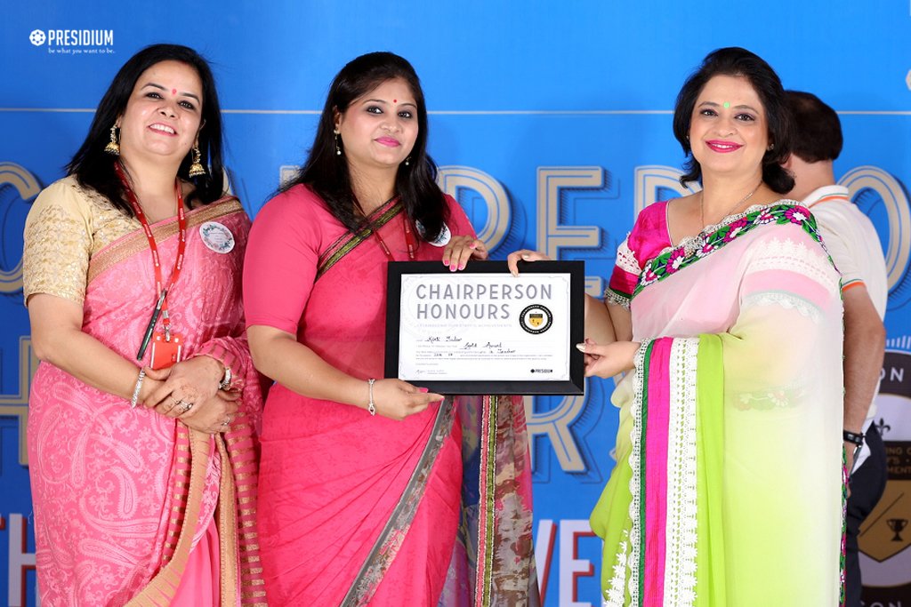Presidium Gurgaon-57, CHAIRPERSON HONOURS FOR TEACHERS - SALUTING THE SPIRIT OF GURUS