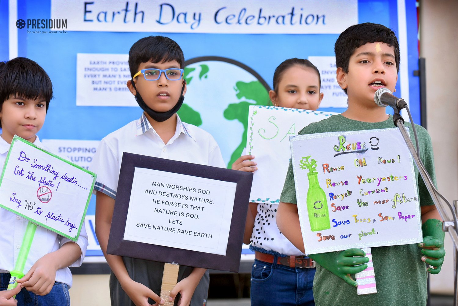 Presidium Gurgaon-57, EARTH DAY: YOUNG ENVIRONMENTALISTS MAKE A DIFFERENCE! 