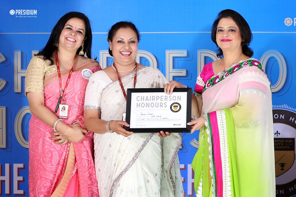 Presidium Gurgaon-57, CHAIRPERSON HONOURS FOR TEACHERS - SALUTING THE SPIRIT OF GURUS