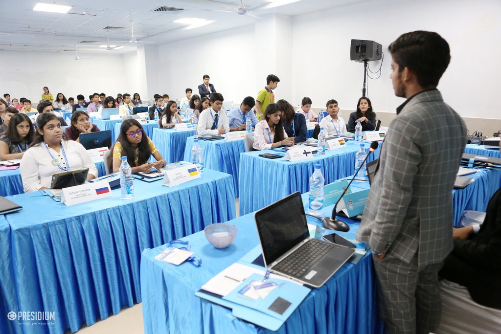 Presidium Gurgaon-57, STUDENTS OF PRESIDIUM GURGAON DAZZLE AT THE PMUN 2017 CONFERENCE