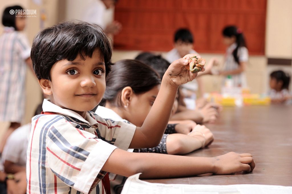 Presidium Gurgaon-57, PLAY WITH CLAY: LITTLE PRESIDIANS RELISH A POTTERY ADVENTURE