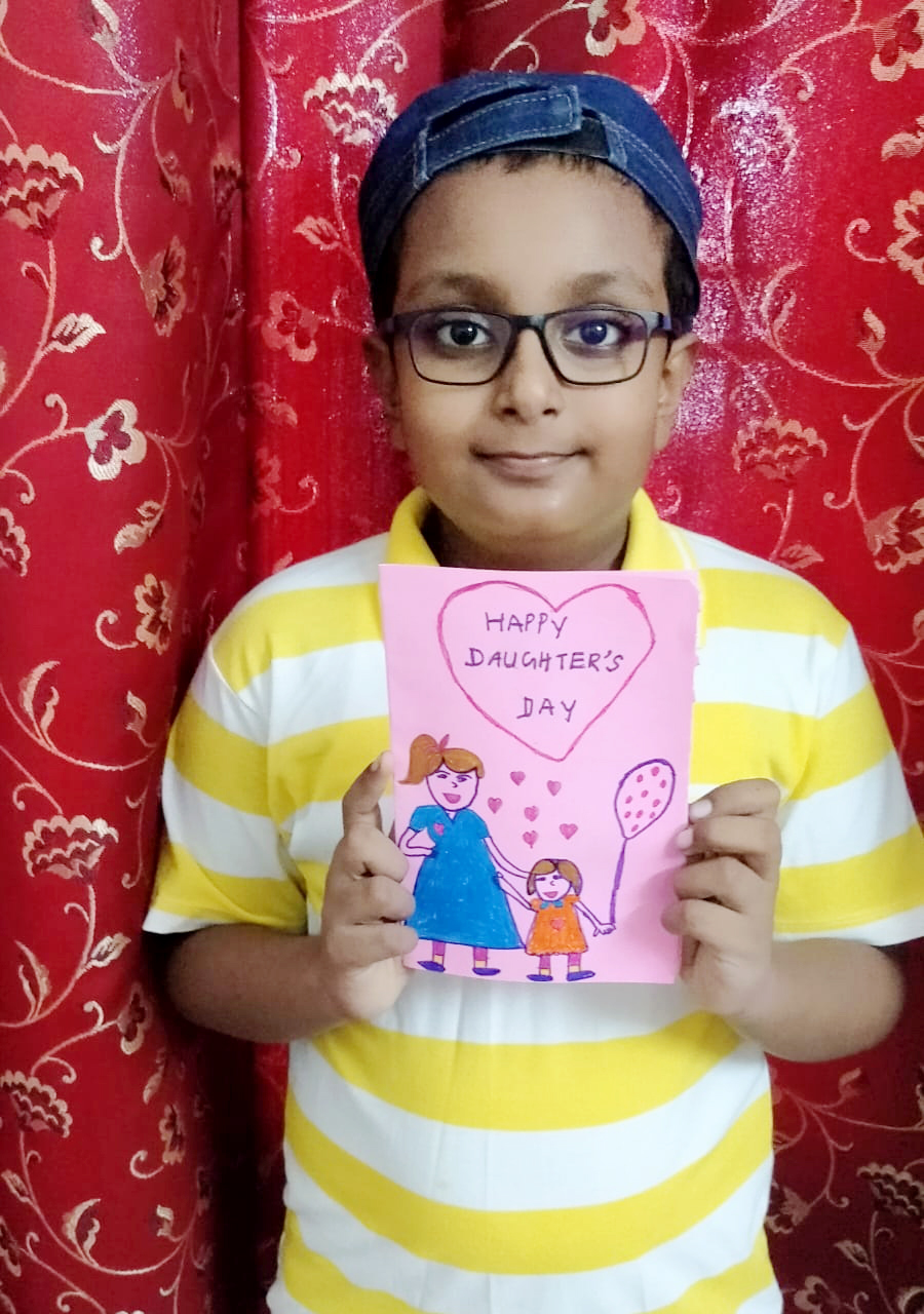 Presidium Gurgaon-57, STUDENTS CELEBRATE DAUGHTER’S DAY WITH A CARD MAKING ACTIVITY Presidium Gurgaon-57, STUDENTS CELEBRATE DAUGHTER’S DAY WITH A CARD MAKING ACTIVITY
